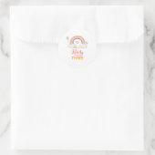 Aquarell-Regenbogen-Party Runder Aufkleber (Tasche)