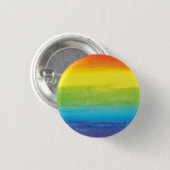 Aquarell-Regenbogen-Stolz Hellig Lebendig Button (Vorne & Hinten)