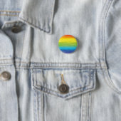 Aquarell-Regenbogen-Stolz Hellig Lebendig Button (Beispiel)