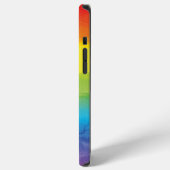 Aquarell Regenbogen Stolz Hellig Lebendig iPhone Hülle (Linke Seite)