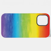 Aquarell Regenbogen Stolz Hellig Lebendig iPhone Hülle (Rückseite (Horizontal))