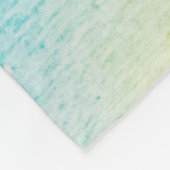 Aquarell-Regenbogen u. wunderliches weißes Einhorn Fleecedecke (Ecke)