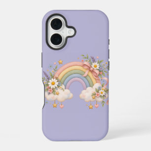 Aquarell-Regenbogengeschenk – Charmante Wolke iPhone 16 Hülle