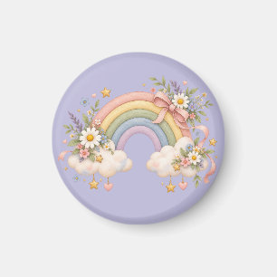 Aquarell-Regenbogengeschenk – Charmante Wolke Magnet