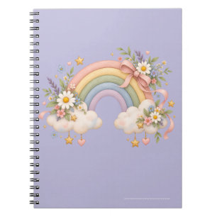 Aquarell-Regenbogengeschenk – Charmante Wolke Notizblock