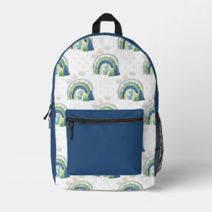 Aquarell-Regenbogenmuster Bedruckter Rucksack