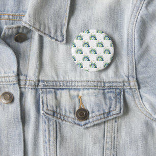 Aquarell-Regenbogenmuster Button