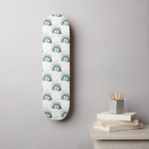 Aquarell-Regenbogenmuster Skateboard