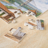 Aquarell Reisefieber Reise Collage Puzzle (Seite)