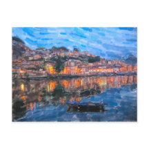 Aquarell. Restaurant in Vila Nova de Gaia am Douro