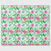 Aquarell-Retro Kunst-Muster Geschenkpapier (Flach)