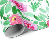 Aquarell-Retro Kunst-Muster Geschenkpapier (Rolleneckpunkt)