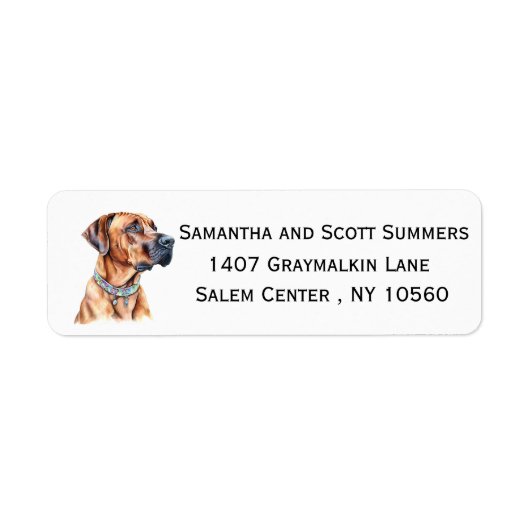 Aquarell Rhodesian Ridgeback (Vorne)
