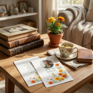 Aquarell Ringelblume Lebensfeier Gebet Einladung