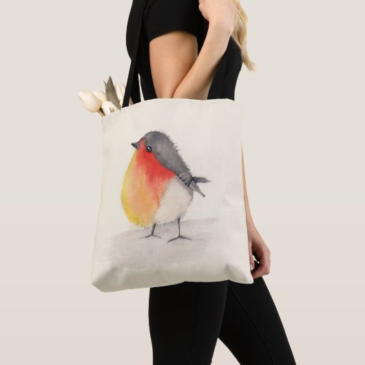 Aquarell Robin Tasche (Von Nahem)