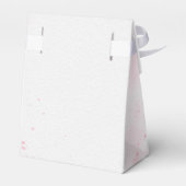 Aquarell Rosa Ballerina Schuhe Geschenkschachtel (Rückseite)