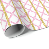 Aquarell Rosa Bambus Geschenkpapier (Rolleneckpunkt)