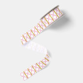 Aquarell Rosa Bambus Ripsband (Rückseite)