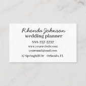 Aquarell Rosa Blume Kirsche Blossom Blumenstrauß Visitenkarte (Rückseite)