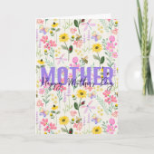 Aquarell Rosa Blume Schmetterlinge Garten Dankeskarte (Vorderseite)