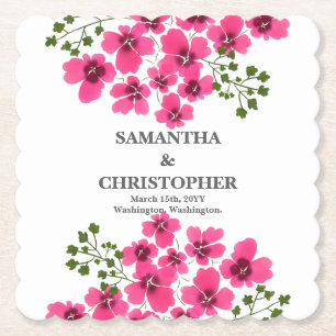 Aquarell-Rosa-Blumen-53431 Untersetzer