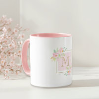 Aquarell-Rosa-Blumen-Geschenk mit individuellem An