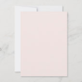 Aquarell-Rosa-Blumen-Script-Brautparty Einladung (Rückseite)