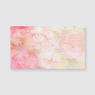 Aquarell-Rosa-Blumenhintergrund Magnetkarte