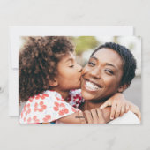 Aquarell Rosa Blumenkarte Feiertagskarte (Rückseite)