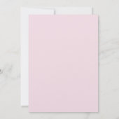 Aquarell Rosa Blumenkohl Tee Party Brautparty Einladung (Rückseite)