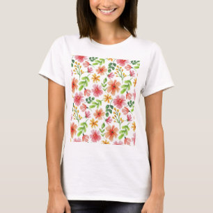 Aquarell-Rosa-Blumenmuster-69677 T-Shirt