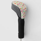 Aquarell-Rosa-Blumenmuster Golf Headcover (angewinkelt)