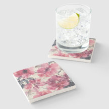 Aquarell-Rosa-Blumenmuster-kühne-Botanik