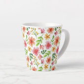 Aquarell-Rosa-Blumenmuster Milchtasse (Rechte Ecke)