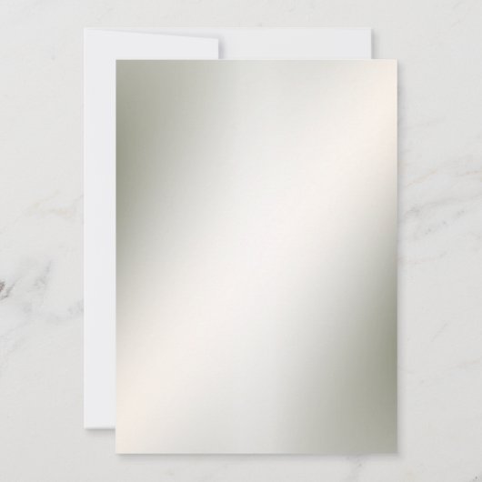 Aquarell Rosa Blumenrahmen Shiny Bronze Party Einladung (Rückseite)