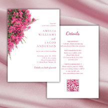 Aquarell Rosa Bougainvillea All In One Hochzeit