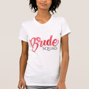 Aquarell rosa Brautgruppe Brautparty Hochzeit T-Shirt