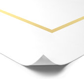 Aquarell Rosa Brautparty Begrüßung Gold Poster (Ecke)