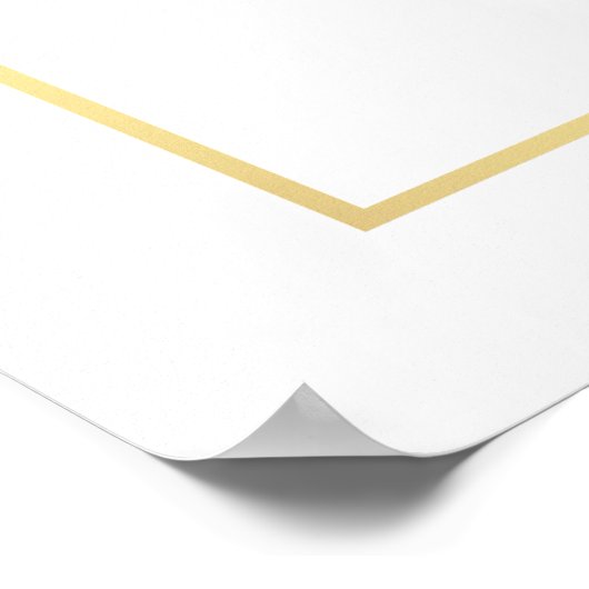 Aquarell Rosa Brautparty Begrüßung Gold Poster (Ecke)