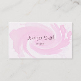 Aquarell-Rosa-Bürsten-Anschläge Visitenkarte