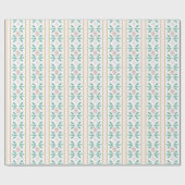 Aquarell Rosa Christbaum Grandmillennial Geschenkpapier (Flach)