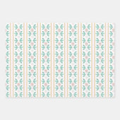 Aquarell Rosa Christbaum Grandmillennial Geschenkpapier Set (Vorderseite 3)