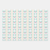 Aquarell Rosa Christbaum Grandmillennial Geschenkpapier Set (Vorderseite 2)