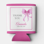 Aquarell Rosa Coquette Bow Sweet 16 Geburtstag Dosenkühler (Rückseite)