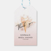 Aquarell Rosa Eiscreme Brautparty Favoriten Gi Geschenkanhänger (Vorderseite)