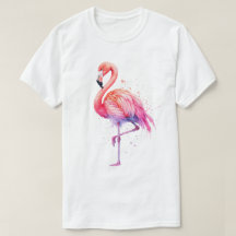 Aquarell-Rosa-Flamingo-Farbspritzer
