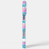 Aquarell-Rosa-Flamingos-Monogramm Case-Mate iPhone Hülle (Rückseite / Rechts)
