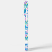 Aquarell-Rosa-Flamingos-Monogramm Case-Mate iPhone Hülle (Rückseite / Links)