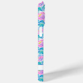 Aquarell-Rosa-Flamingos-Monogramm Case-Mate iPhone Hülle (Rückseite / Rechts)