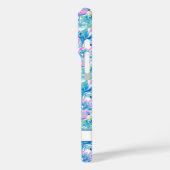 Aquarell-Rosa-Flamingos-Monogramm Case-Mate iPhone Hülle (Rückseite / Links)